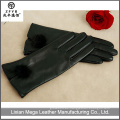 Made in China Venta caliente Rubberized Cuff vaca Split cuero guantes